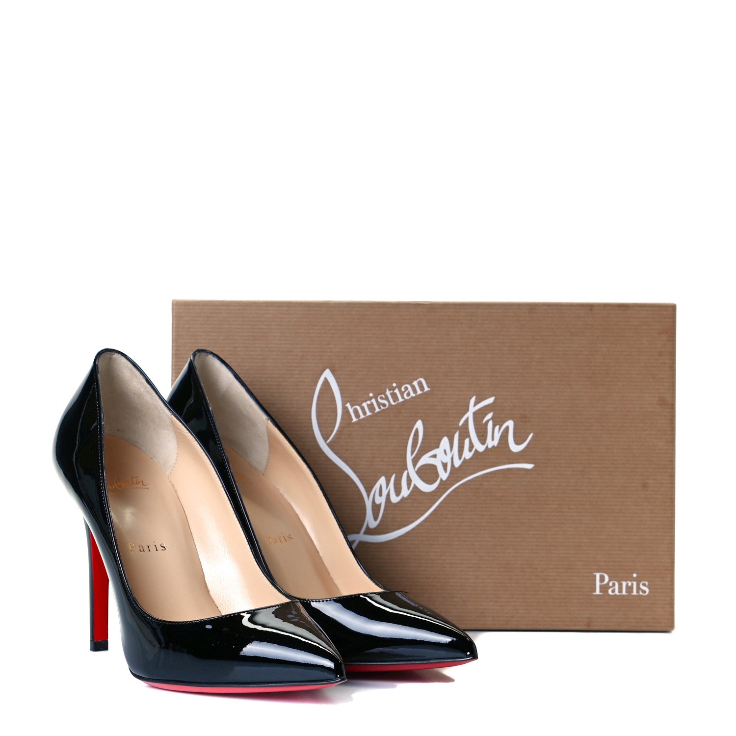 Christian Louboutin Patent Pigalle 100 Pumps 37.5 Black 9 of 9