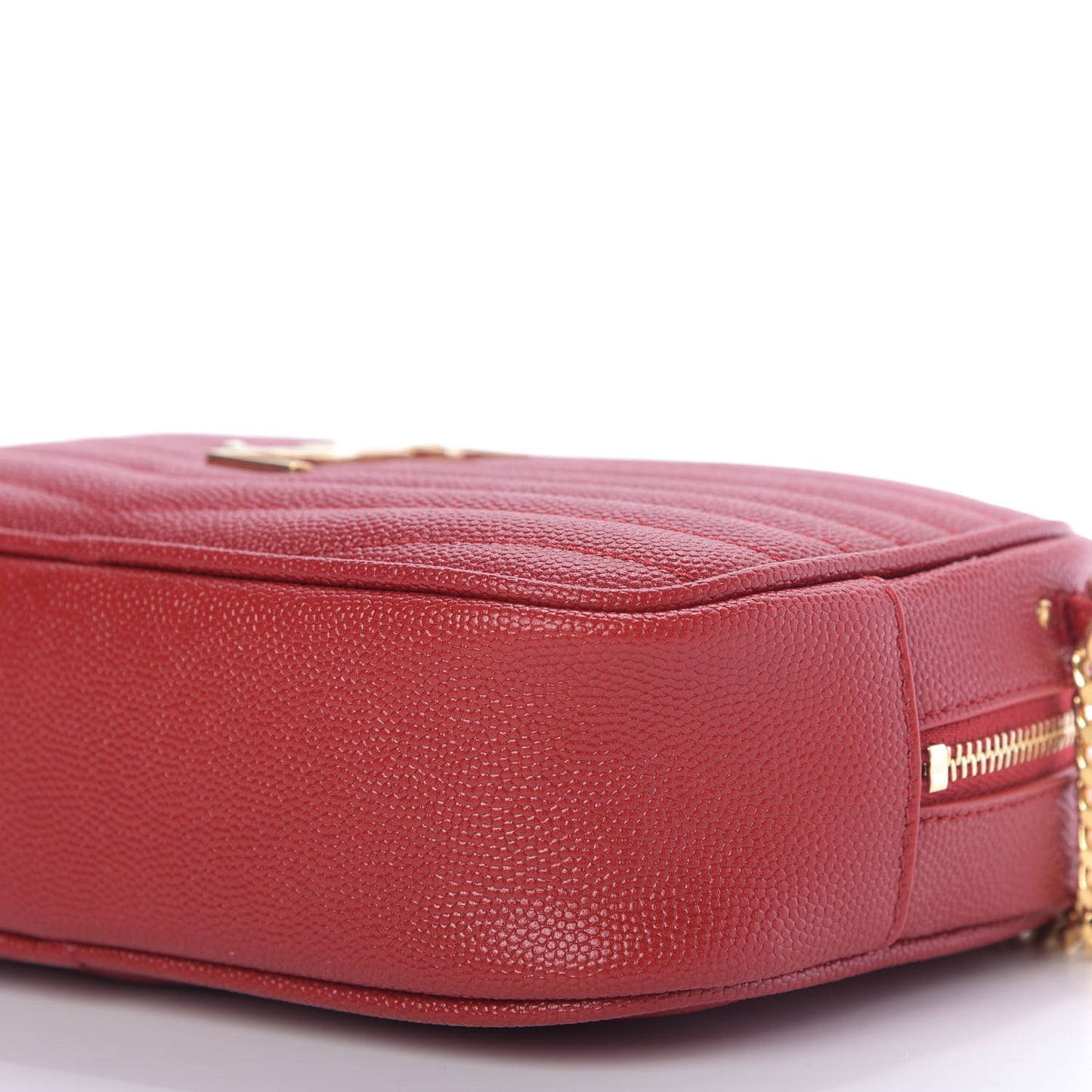 Grain De Poudre Matelasse Monogram Mini Lou Camera Bag Eros Red