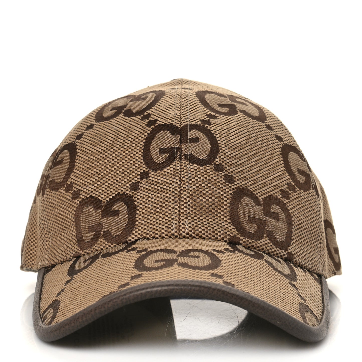 Monogram Jumbo GG Baseball Hat M 57 Camel Ebony