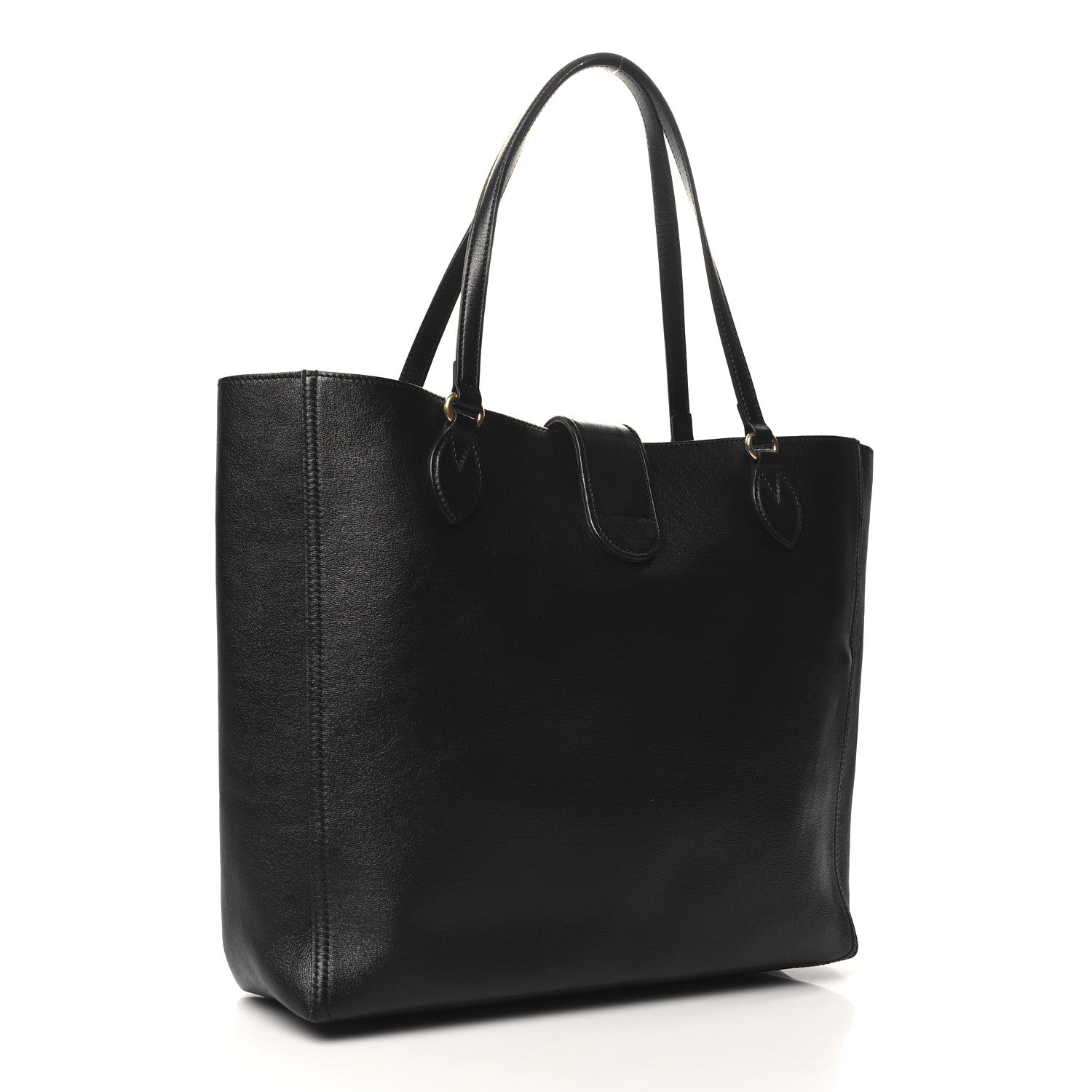 Gucci New Sakai Calfskin Lux Medium Dahlia Tote Black 4 of 12