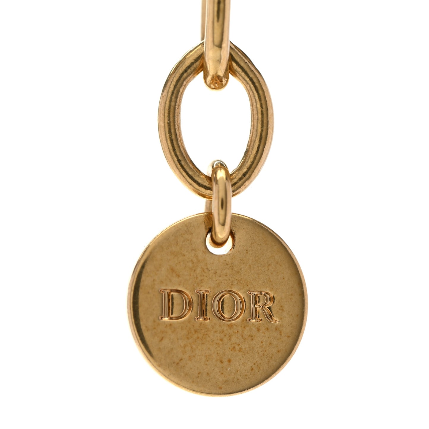 Metal Crystal Dio(r)evolution Choker Necklace Gold