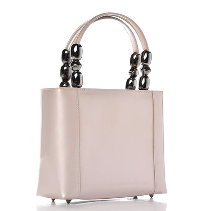 Christian Dior Patent Beaded Malice Tote Light Purple 3 of 11