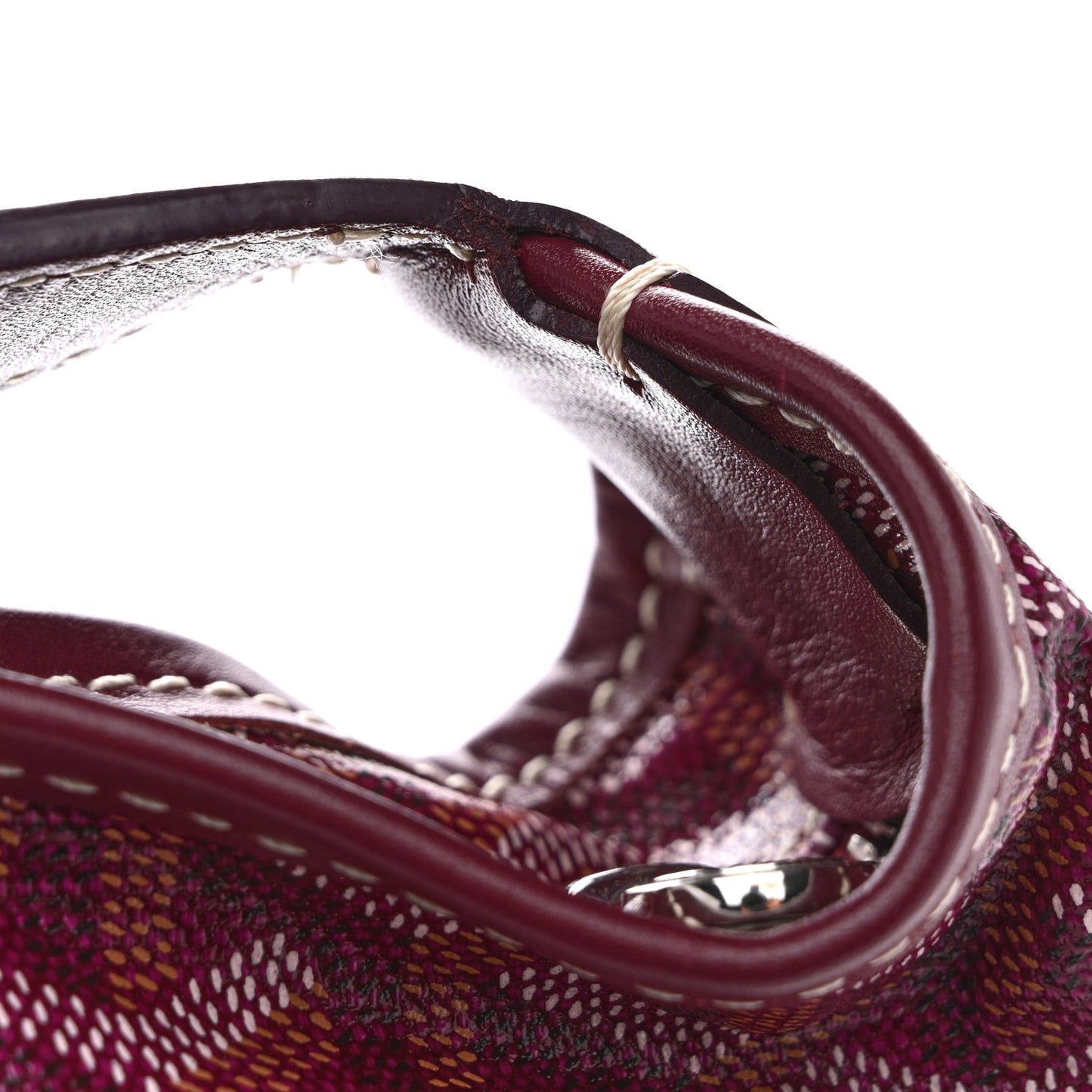 Goyardine Fidji Zip Hobo Burgundy
