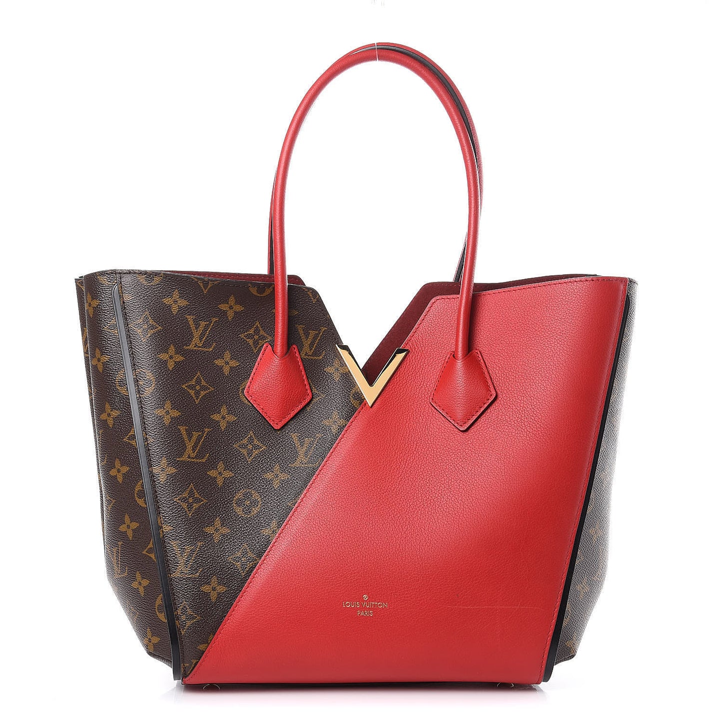 Calfskin Monogram Kimono Tote Cherry