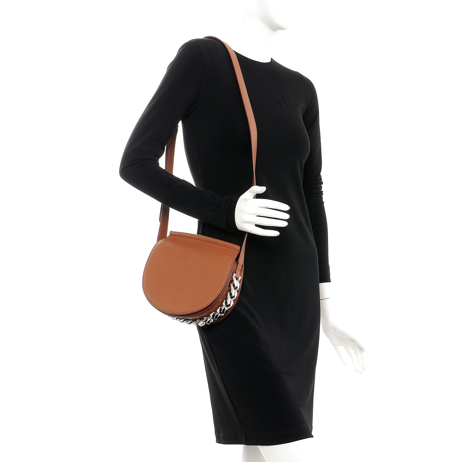 Givenchy Calfskin Mini Infinity Saddle Bag Cognac 2 of 7