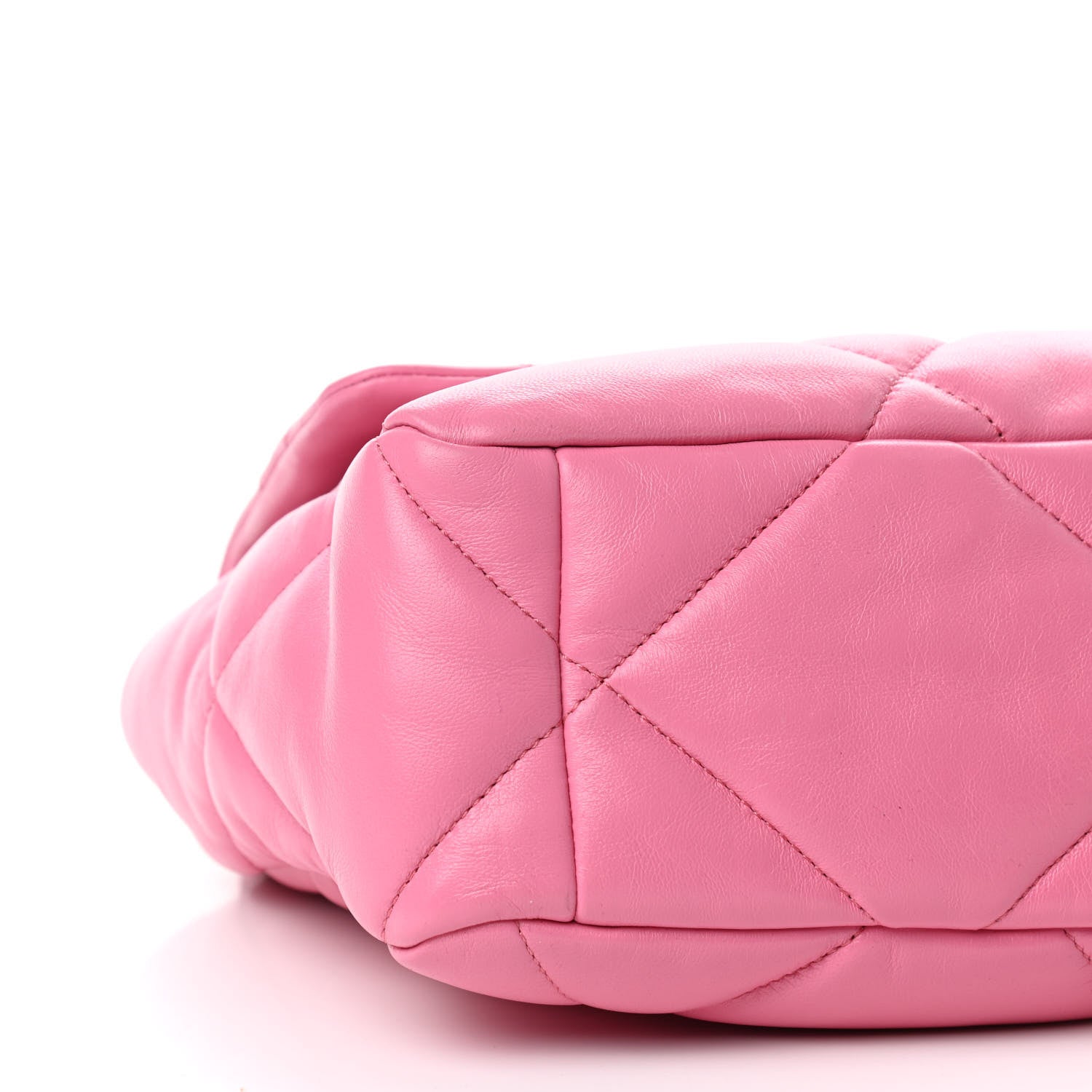 Chanel Lambskin Quilted Large Chanel 19 Flap Pink 8 of 10
