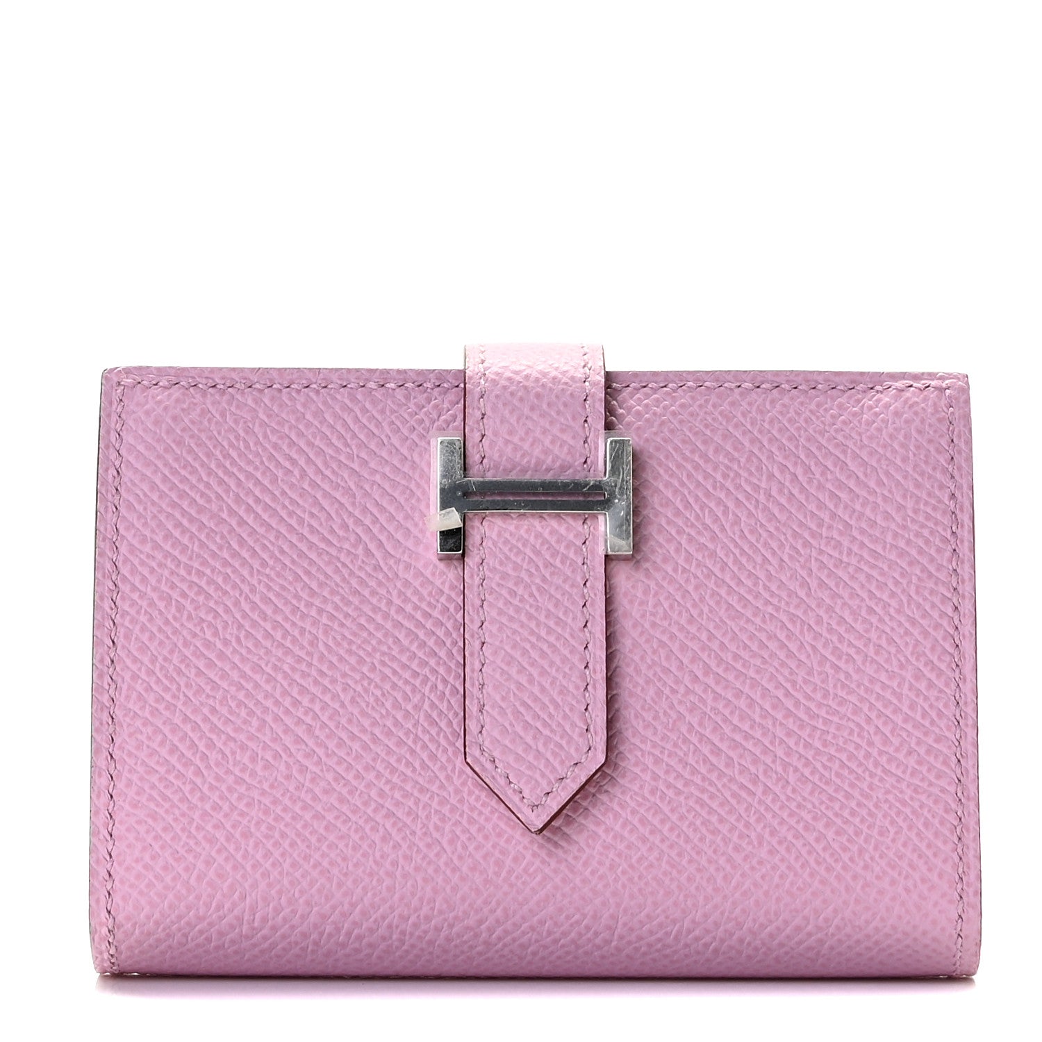 Hermes Epsom Mini Bearn Wallet Mauve Sylvester 1 of 7