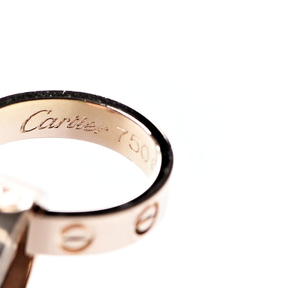 Cartier 18K Pink Gold Interlocking LOVE Necklace 3 of 6