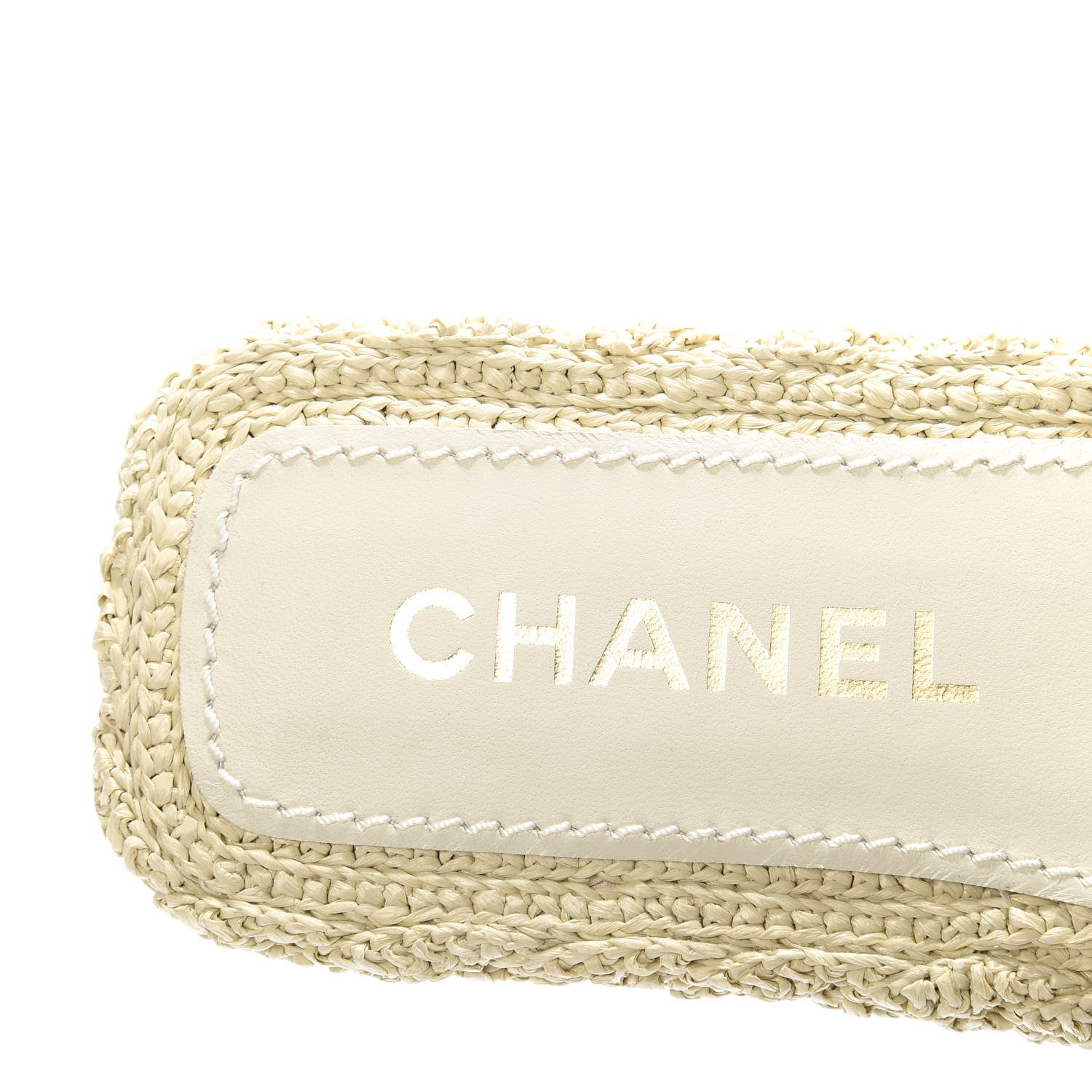 Chanel Braided Cord CC Mules 38 Light Beige 8 of 10
