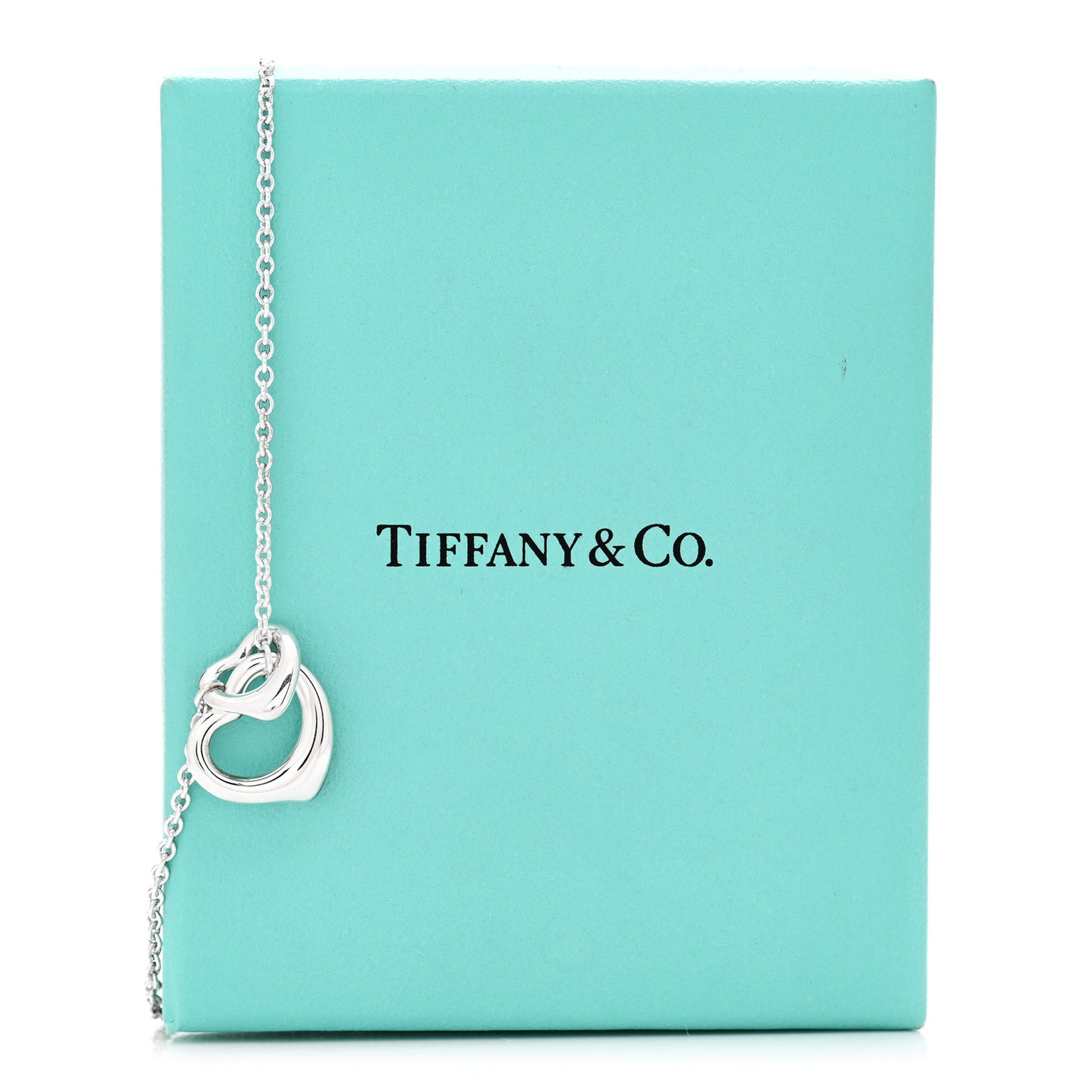 Sterling Silver Elsa Peretti Open Heart Lariat Necklace