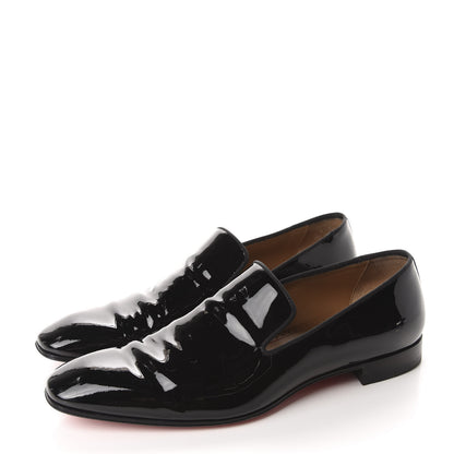 Christian Louboutin Patent Mens Dandelion Flat Loafers 43 Black 3 of 14