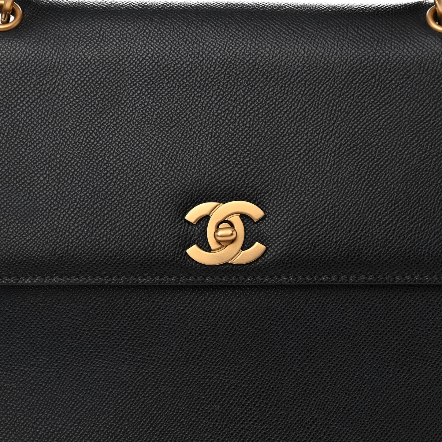 Caviar Flap Shoulder Bag Black