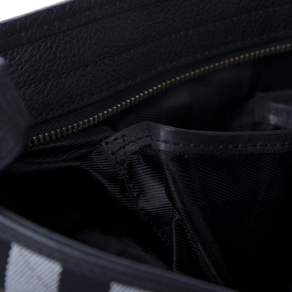 Burberry Canvas Quilted Nova Check Tote Black 12 of 13
