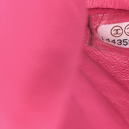 Chanel Patent Quilted Jumbo Double Flap Pink 7 of 16