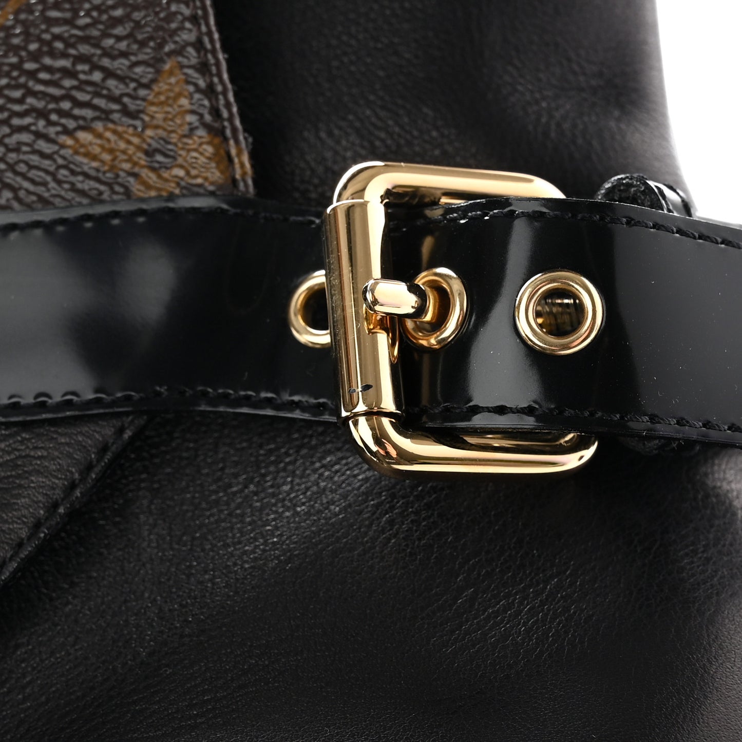 Calfskin Monogram Star Trail Ankle Boots 39 Black