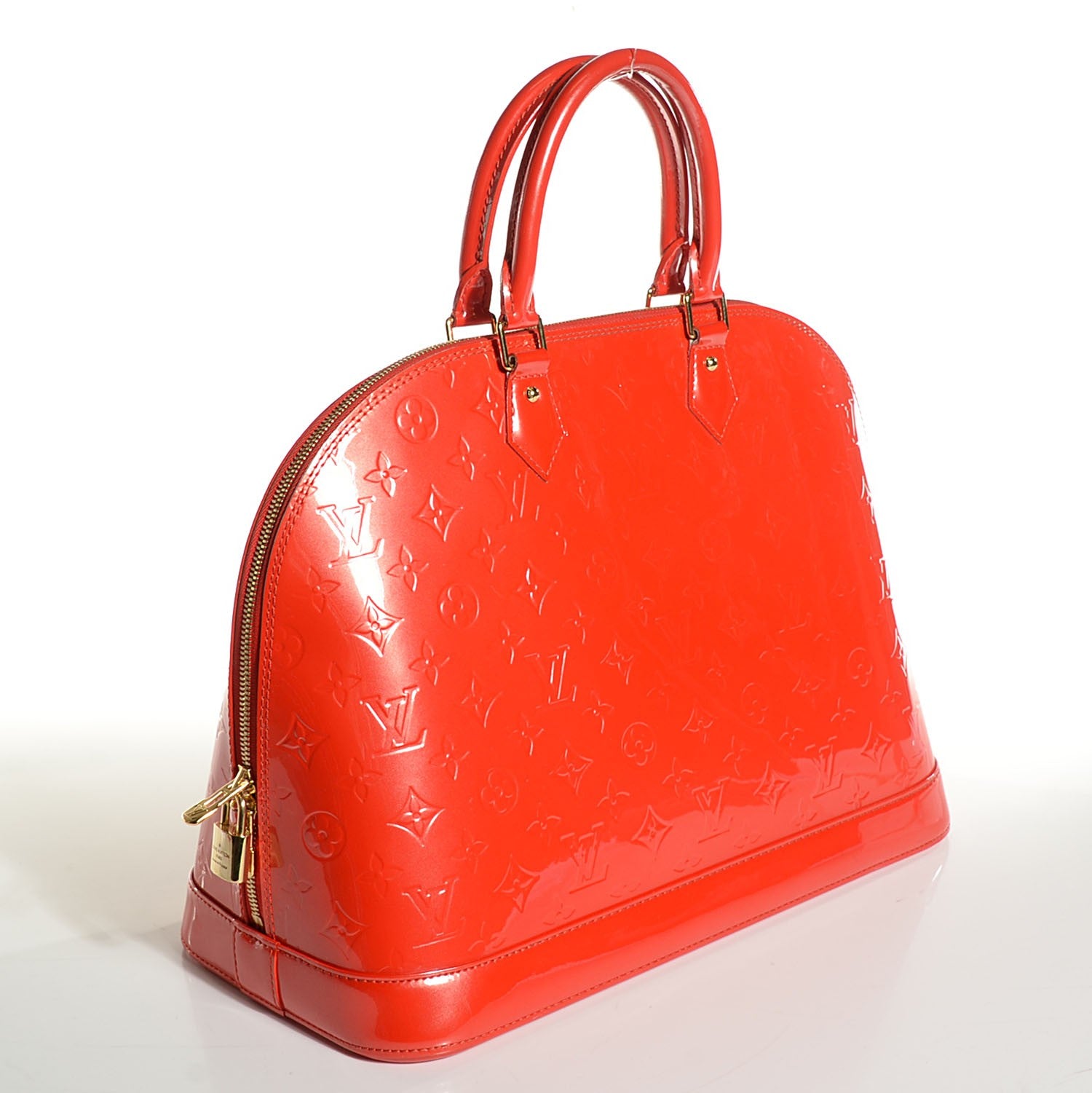 Louis Vuitton Vernis Alma GM Orange Sunset 3 of 7