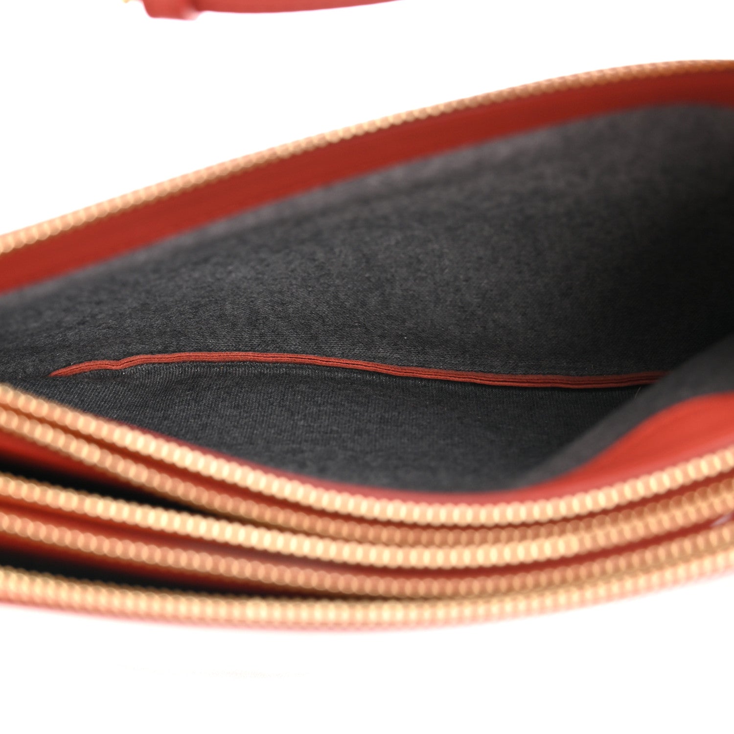 Celine Lambskin Large Trio Crossbody Bag Copper 7 of 14