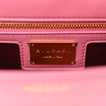 Bulgari Calfskin Matelasse Mini Serpenti Cabochon Crossbody Bag Pink 6 of 10