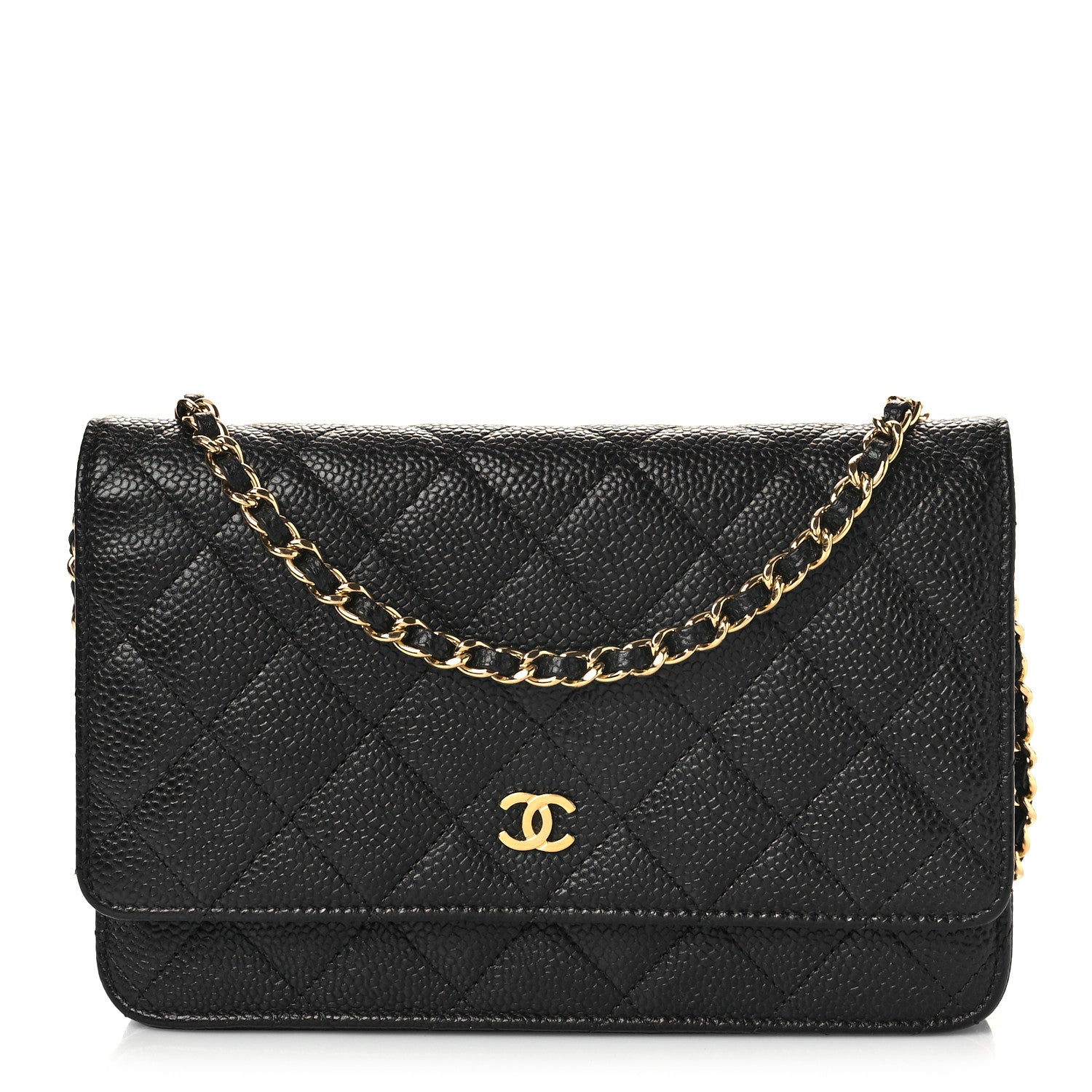 Chanel Caviar Quilted Wallet On Chain WOC Black 1 of 10