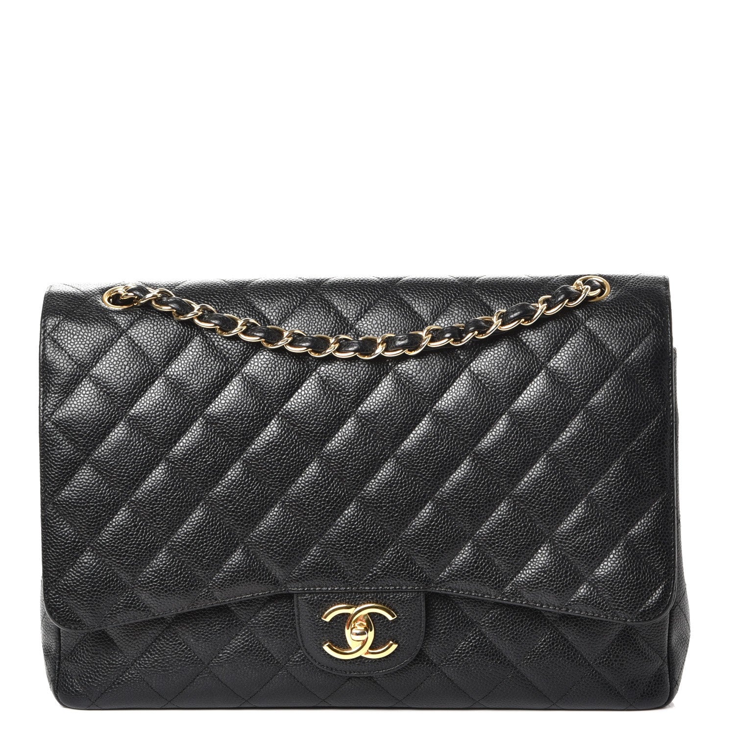 Chanel Caviar Quilted Maxi Double Flap Black 1 of 8