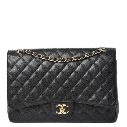 Chanel Caviar Quilted Maxi Double Flap Black 1 of 8