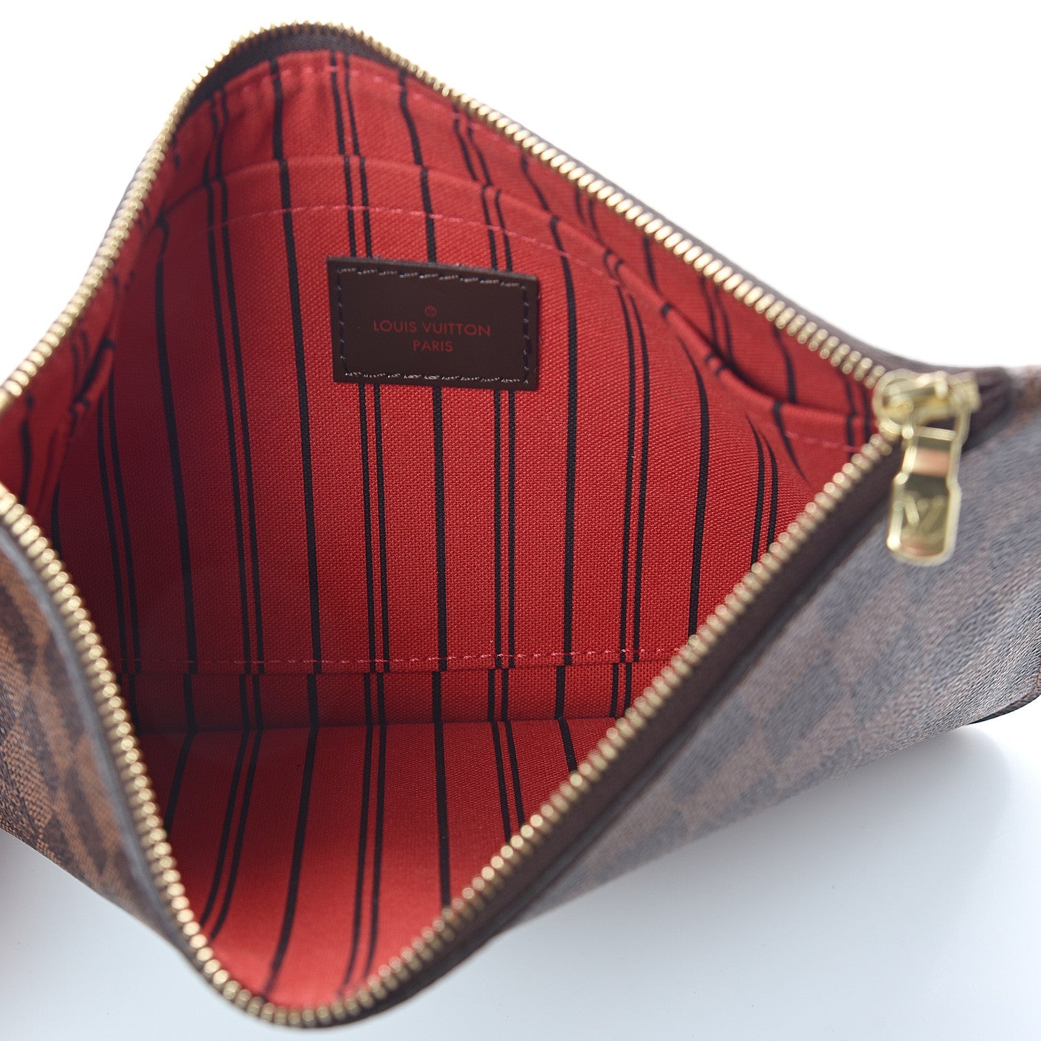 Louis Vuitton Damier Ebene Neverfull MM GM Pochette 4 of 5