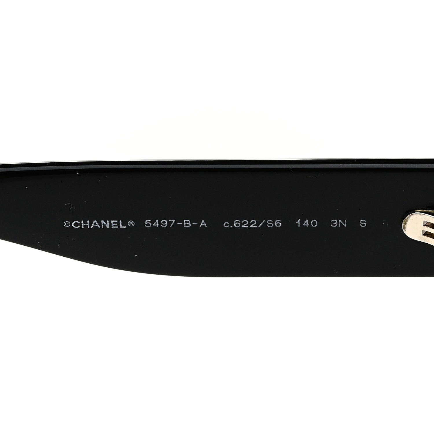 Chanel Acetate Crystal CC Shield Sunglasses 5497-B-A Black 6 of 7