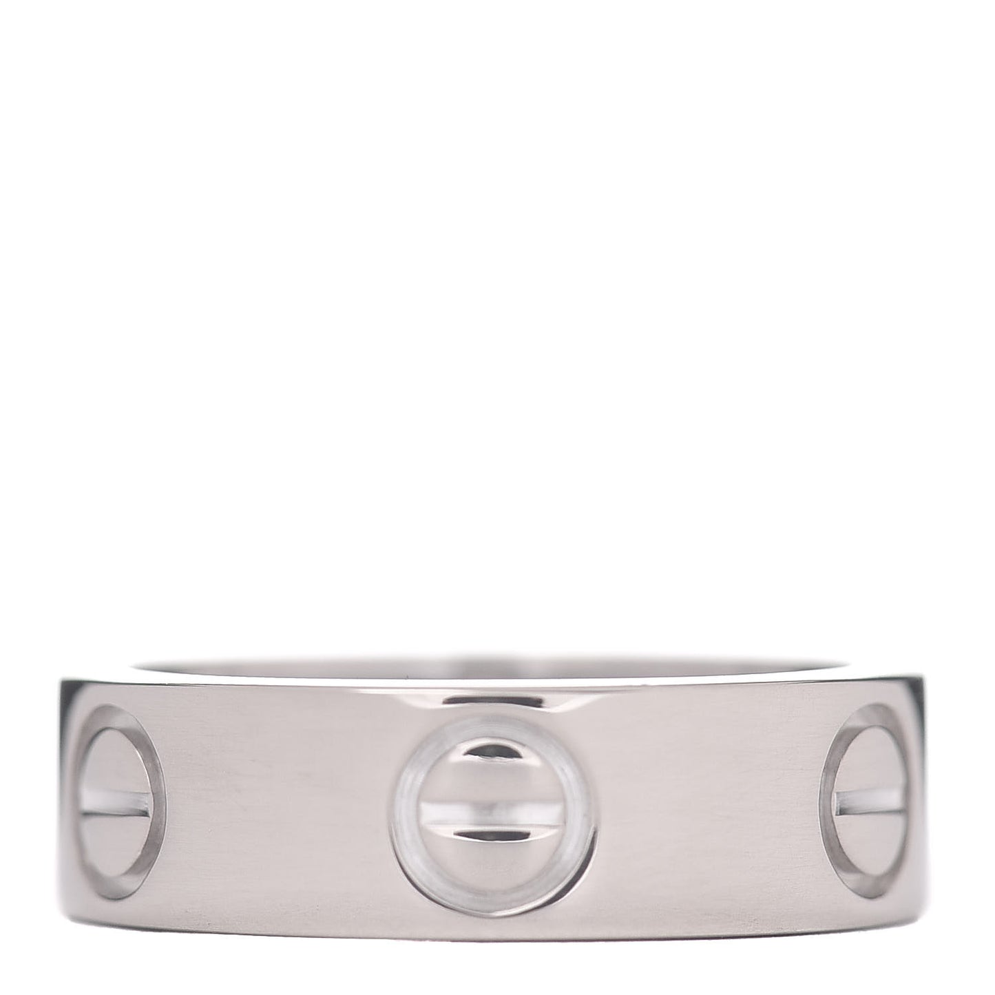 18K White Gold 5.5mm LOVE Ring 48 4.5