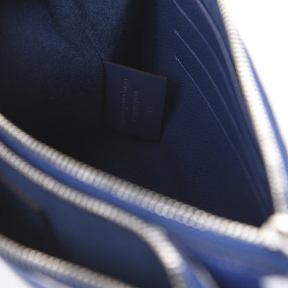 Louis Vuitton Monogram Giant Escale Double Zip Pochette Blue 8 of 8