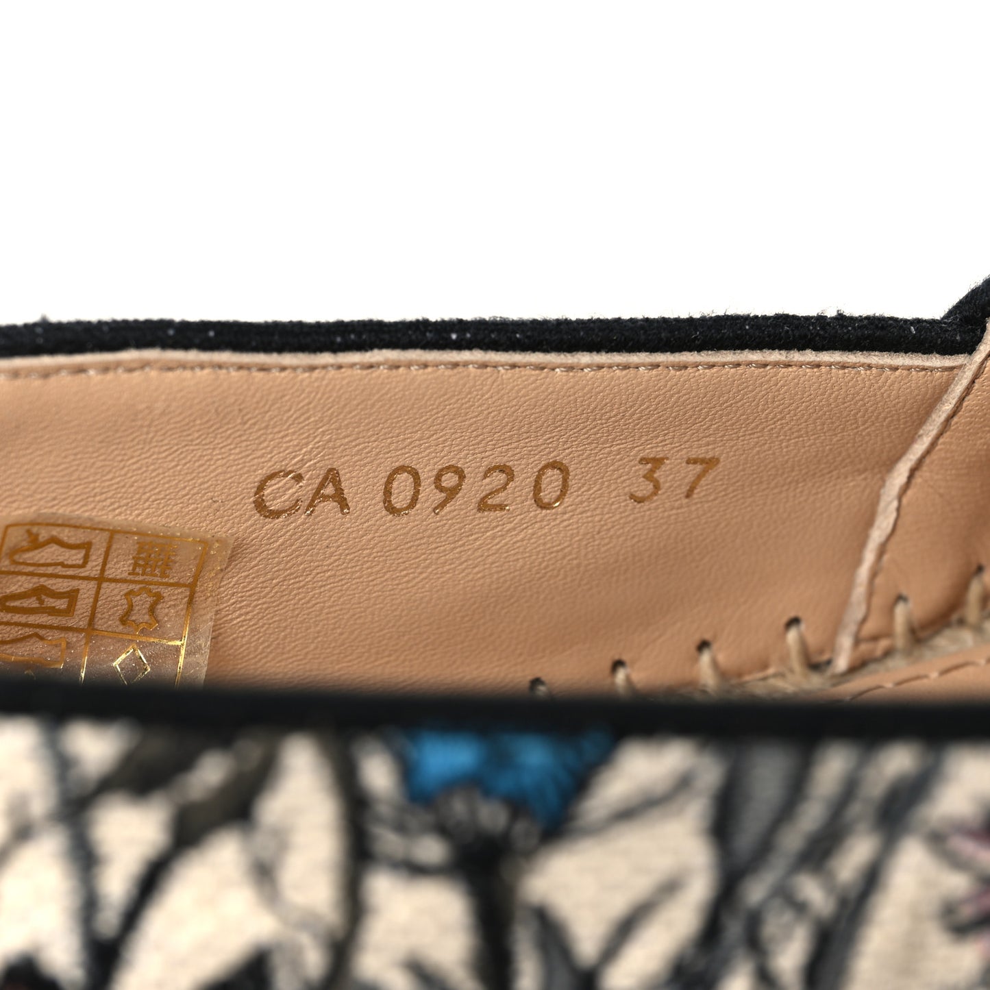 Canvas Mille Fleurs Embroidered Granville Espadrille 37 Multicolor