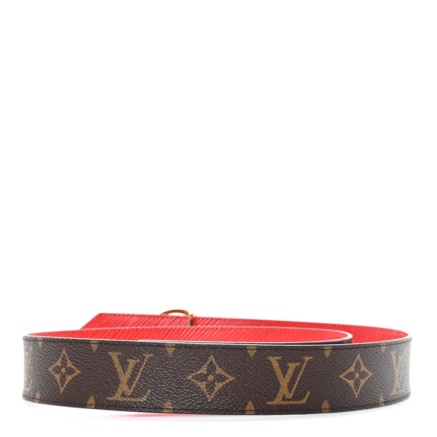Louis Vuitton Monogram Epi 35mm LV Circle Reversible Belt 80 32 Coquelicot 3 of 5