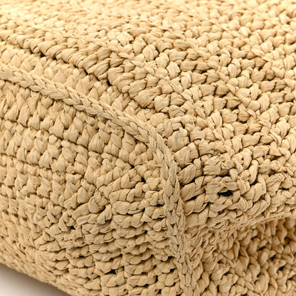 Saint Laurent Raffia Rive Gauche Tote Natural 13 of 14