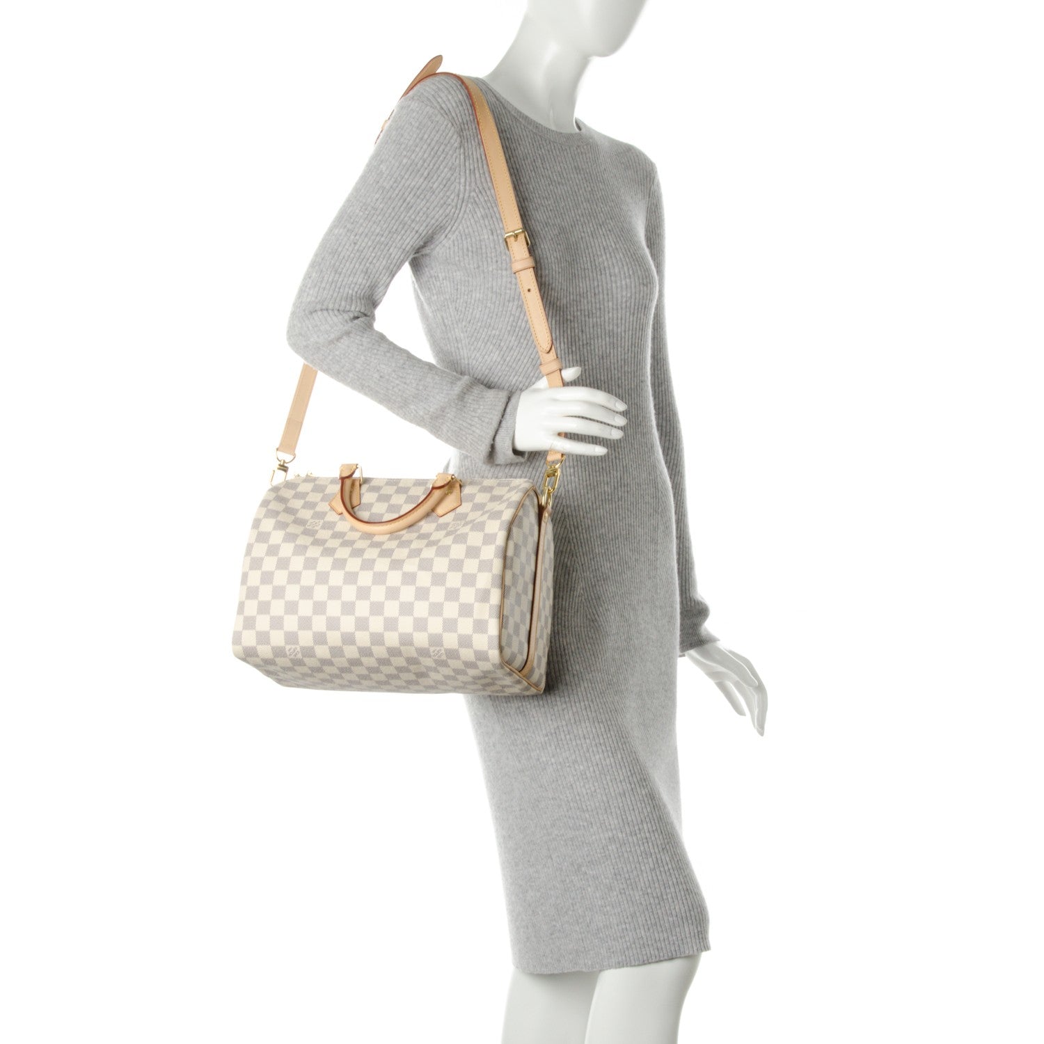 Louis Vuitton Damier Azur Speedy Bandouliere 30 2 of 8
