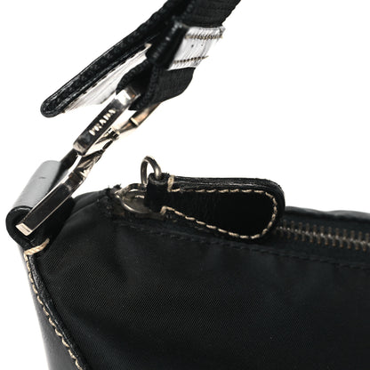 Prada Tessuto Nylon Vitello Hobo Black 10 of 11