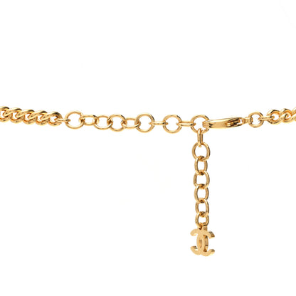 Chanel Metal CC Star Necklace Gold Pearly Black 4 of 6