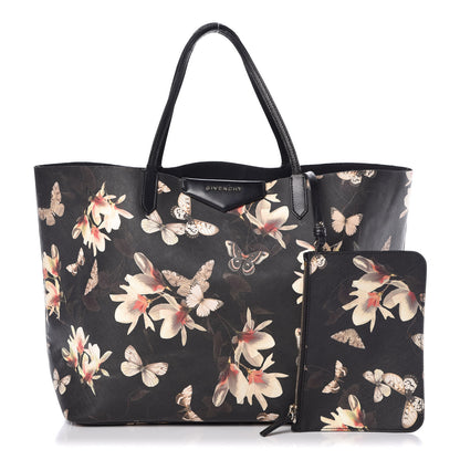 Givenchy Textured Coated Canvas Magnolia and Moth Print Large Antigona Tote 1 of 19