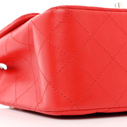 Chanel Lambskin Quilted Mini Square Flap Red 9 of 11