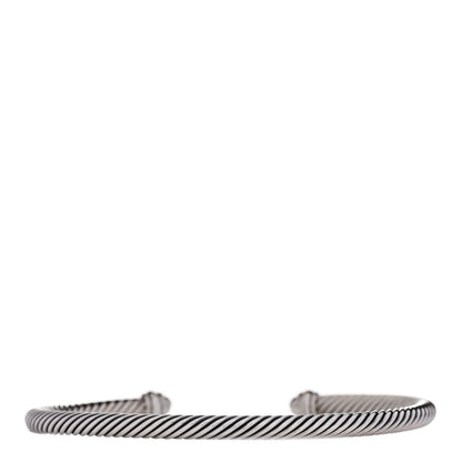 David Yurman Sterling Silver 18K Rose Gold 4mm Cable Classics Bracelet 2 of 3