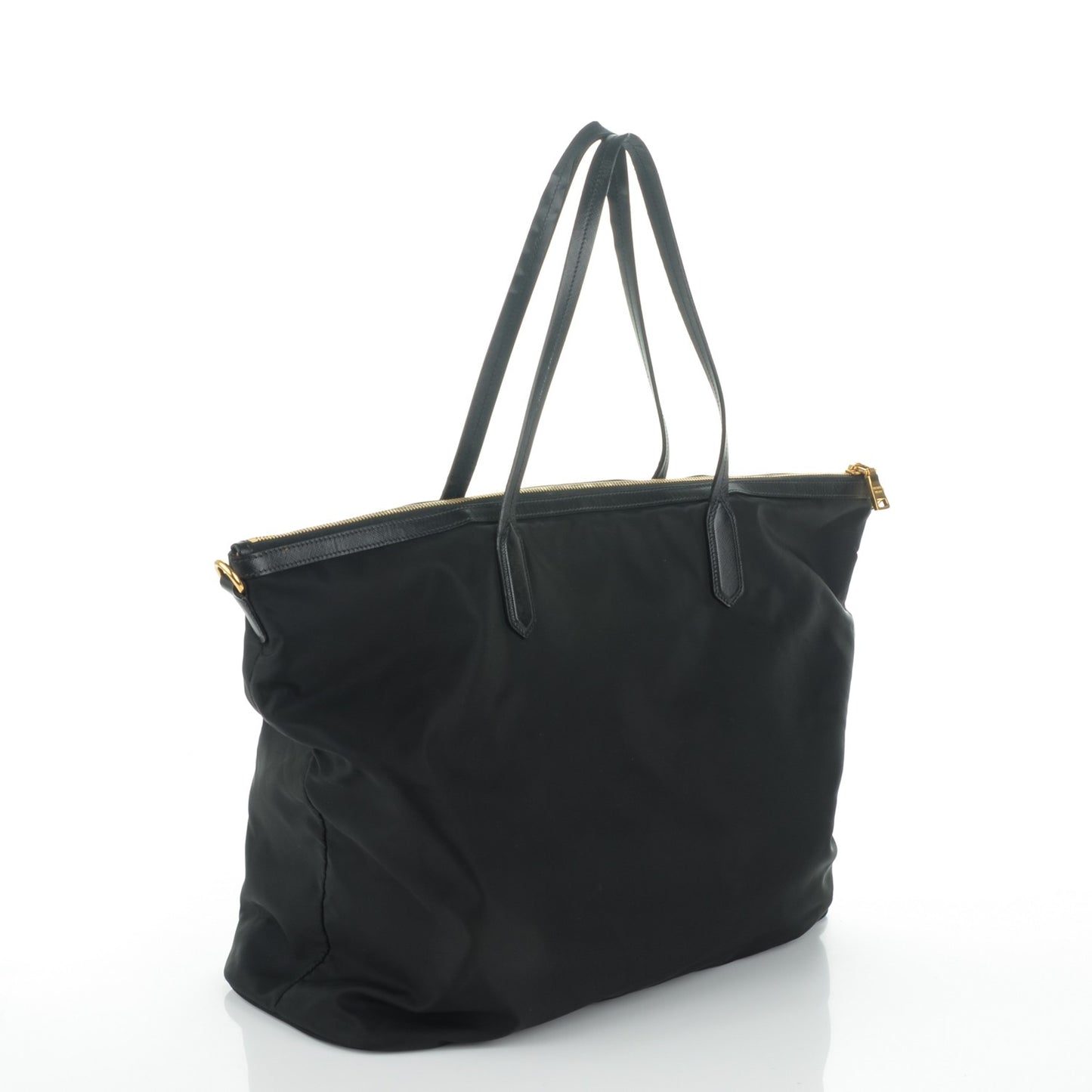 Tessuto Nylon Saffiano Tote Nero Black