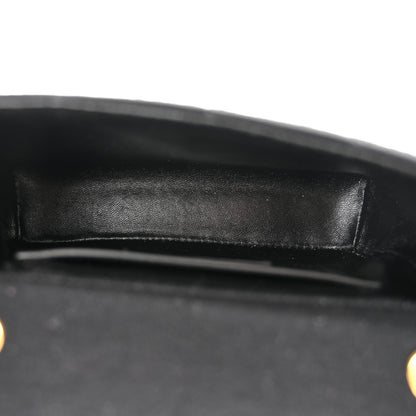 Saint Laurent Jersey Wool Patchwork Monogram Medium Jamie Baguette Black 5 of 10