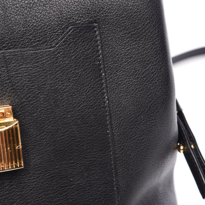 Tom Ford Calfskin Medium Leonica Padlock Satchel Bag Black 8 of 14