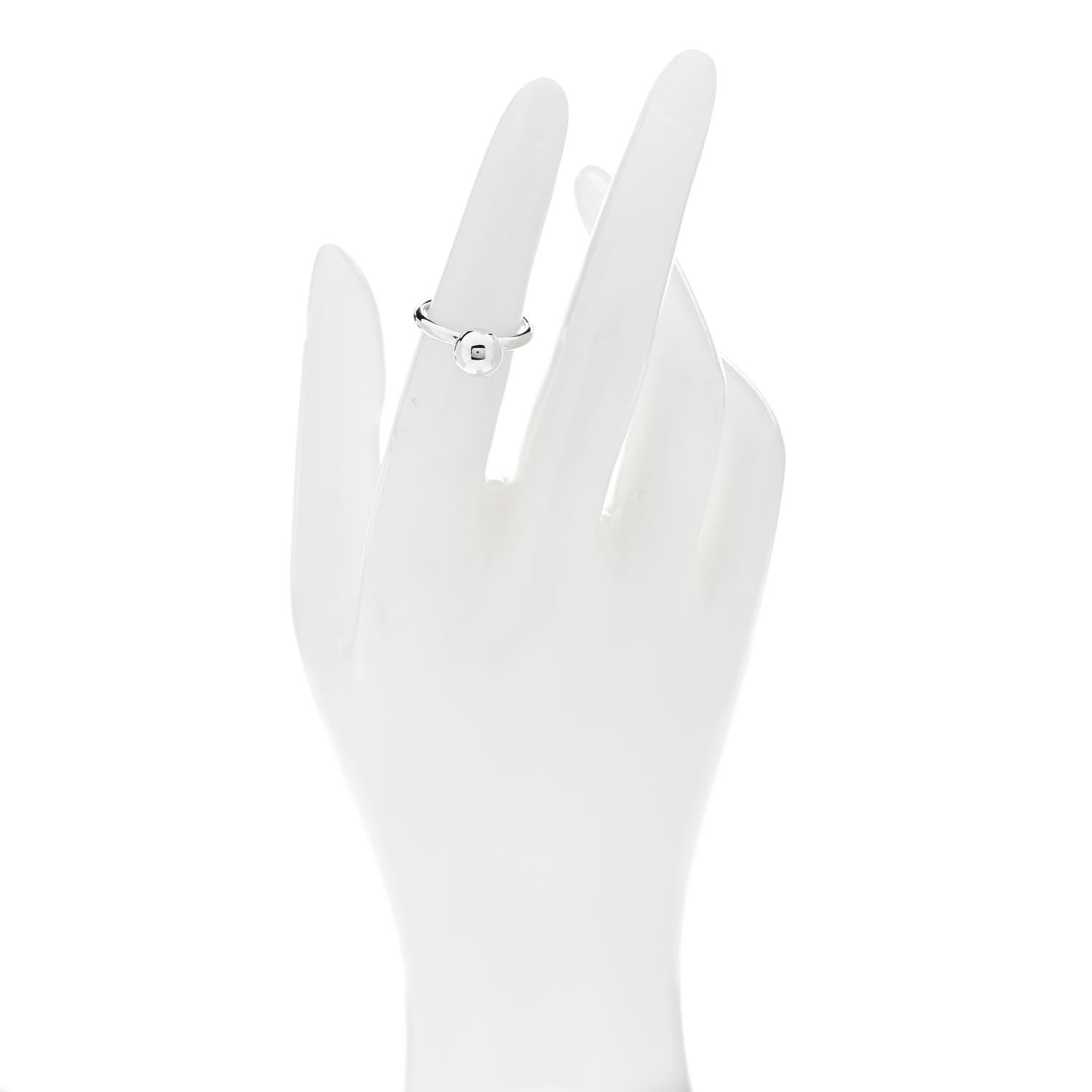 Tiffany Sterling Silver 8mm Hardwear Ball Ring 49 5 2 of 7