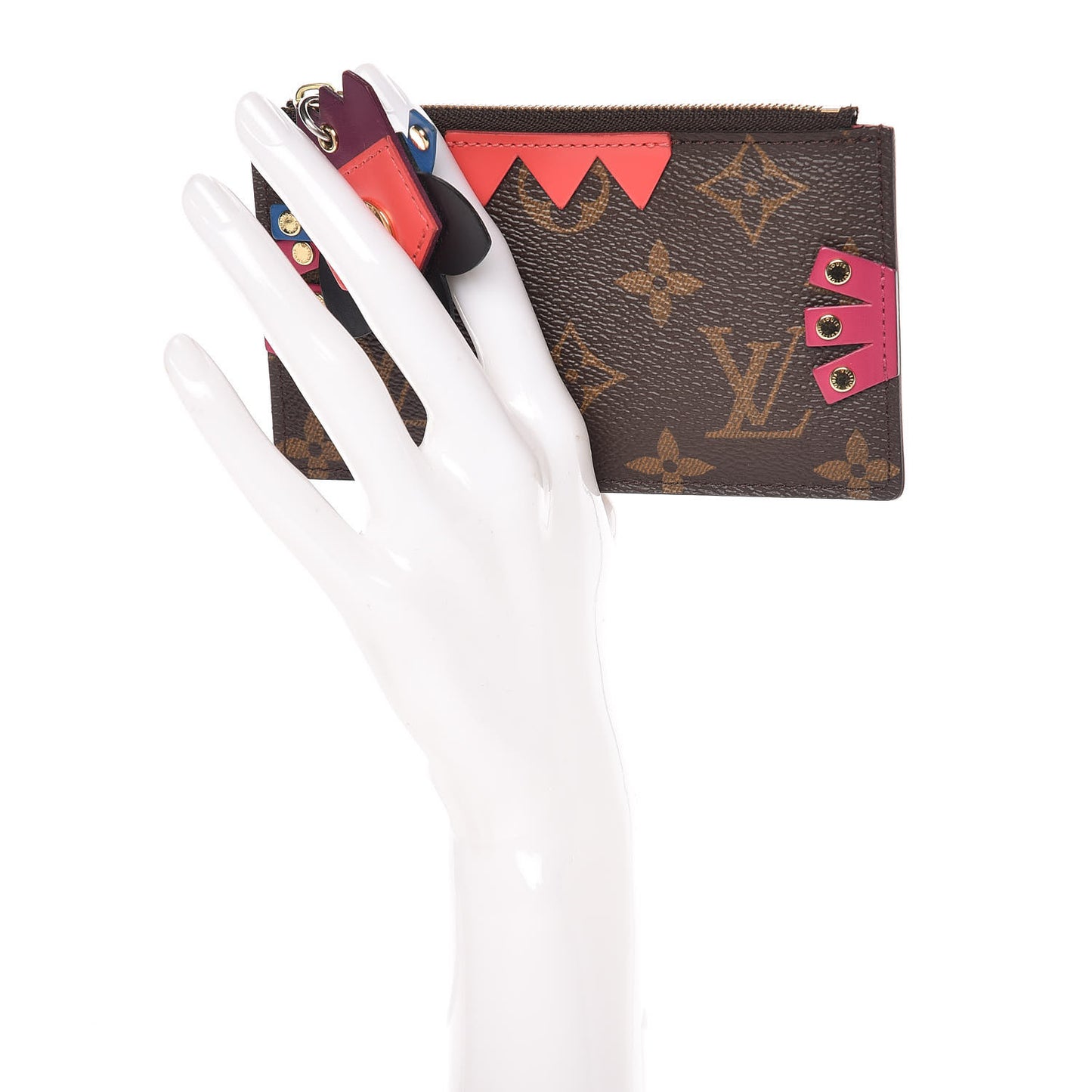 Monogram Totem Key Pouch Flamingo