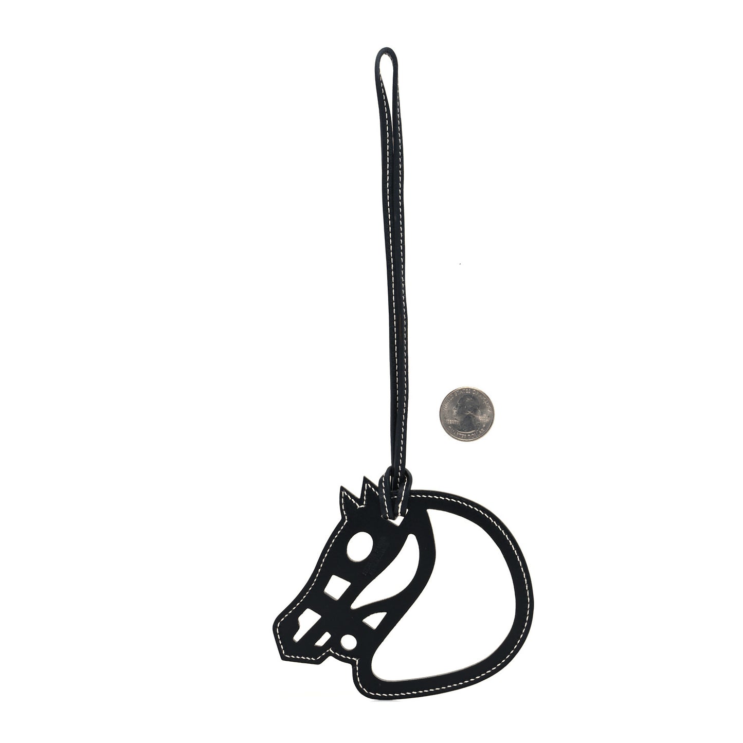 Box Paddock Cheval Horse Bag Charm Black