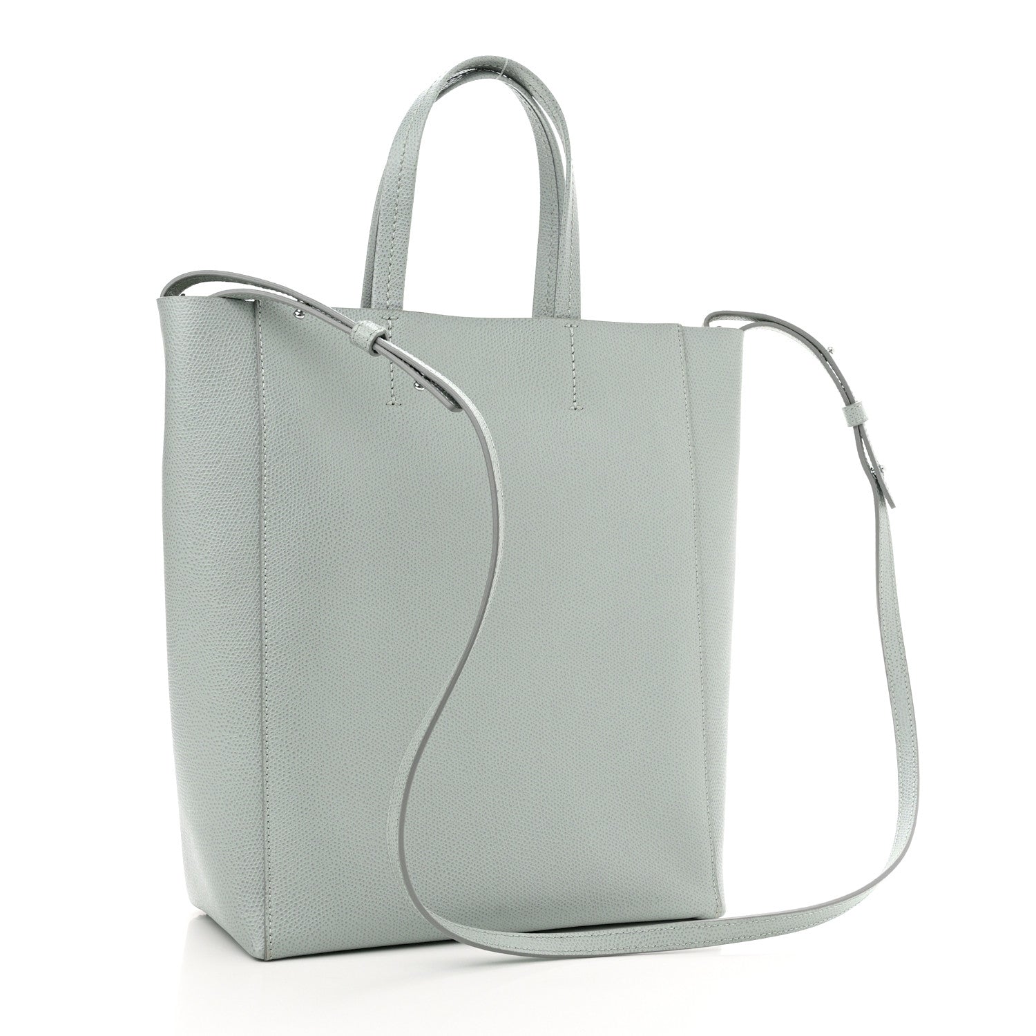 Celine Grained Calfskin Small Vertical Cabas Mineral 3 of 10