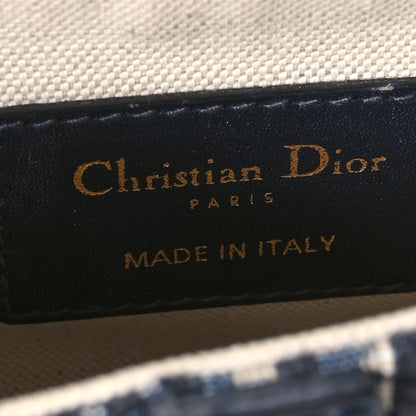 Christian Dior Oblique Mini Saddle Bag Blue 6 of 10