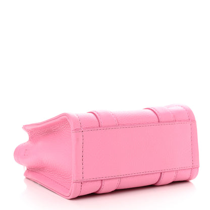 Marc Jacobs Grained Calfskin Mini The Tote Bag Petal Pink 3 of 10