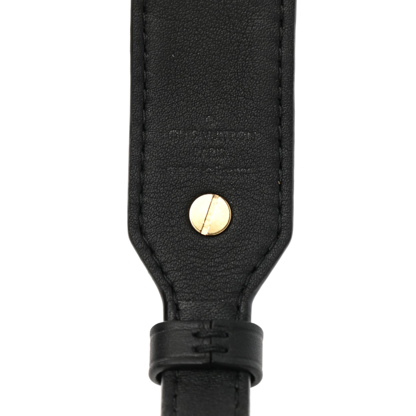 Reverse Monogram Bandouliere Shoulder Strap XL Black