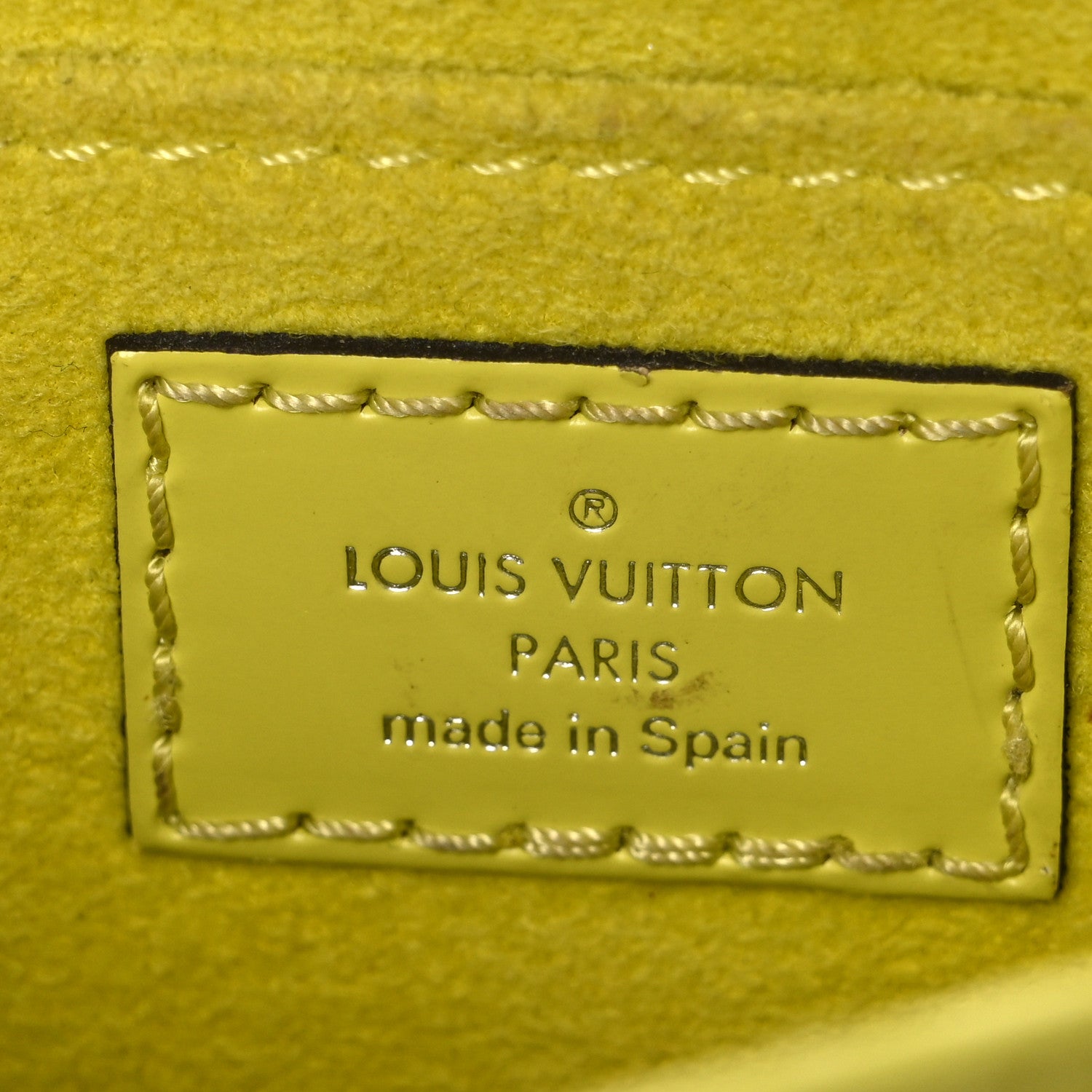 Louis Vuitton Epi Petit Sac Plat Yellow Citron 6 of 10
