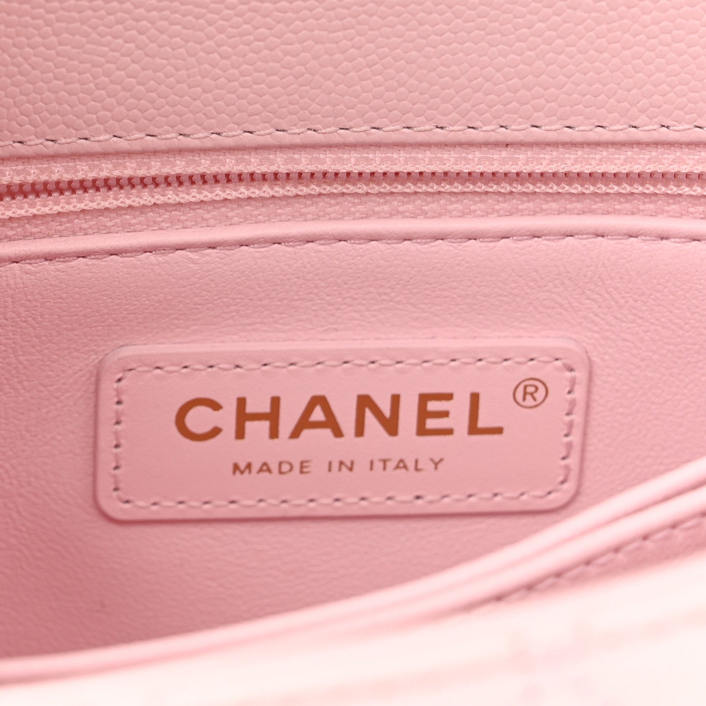 Caviar Quilted Mini Coco Handle Flap Light Pink